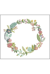 Dec109 - Boho Many flowers Wreath